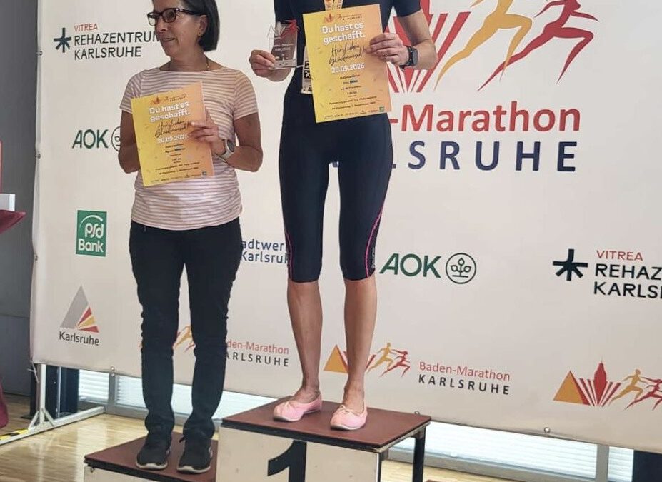 Starke Leistungen beim Baden-Halbmarathon
